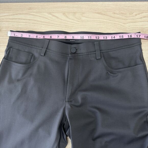 Theory Raffi Slim Fit Pants Mens 34X32 Gray Flat Front Busines Office Career - Picture 7 of 9